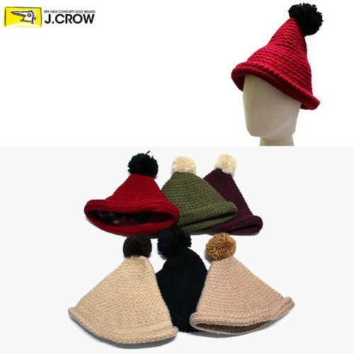 귀여운 세모 고깔 니트 여성 모자 (JCCF-CKN21B09)